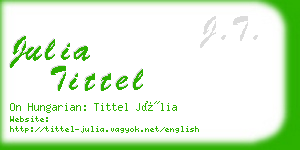julia tittel business card